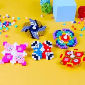 디폼블럭 LED 팽이 만들기 미니 블록 불팽이 장난감 diy 키트 돌봄 방과후 수업 재료 행사용품