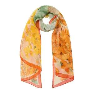 [플리츠미][최초가 38000원] 빅 플라워 아웃라인 스카프_EPSCM225024