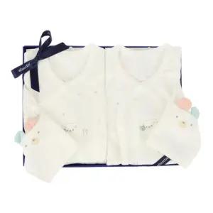 [갤러리아] (압소바가을태교,출산)싹싹뱀부배내슈트+싹싹뱀부배내저고리2장세트(A2C-1011A)