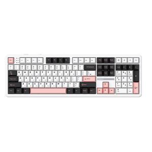 AULA F108 유무선 독거미 한글 기계식 키보드 펀키스 국내 정품 올리비아 화이트, LEOBOG 저소음솜사탕축