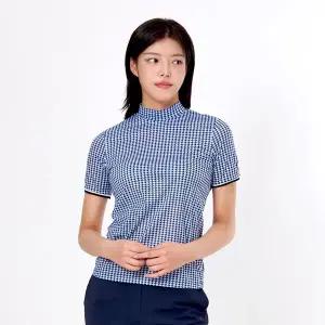 [이지바이]투엘라 서머레이크 여성 메쉬 냉감 골프 이너 웨어 반폴라 반팔 티셔츠(W6ST30)