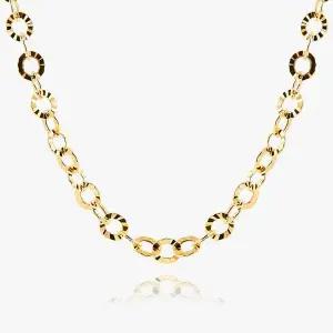 [엘렌쥬얼리]14K 18K 할로우 오레올 메디앙 체인 금 목걸이