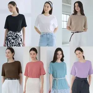 여름린넨반팔티셔츠7종세트