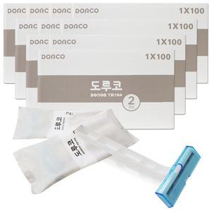 도루코 TD704 일회용면도기 1000개 개별포장 휴대용 여행용 업소용 일회용 면도기