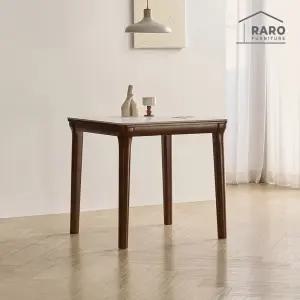 [/착불배송] 허그 800 포세린 통 세라믹 2인 식탁 단품