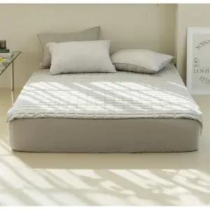 고밀도 에어워싱 진드기 방지 누빔 매트리스커버 싱글용 침대스프레드 1인용 요패드 깔끔한이불