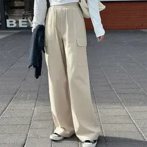 유스 와이드 카고 밴딩 팬츠 여름 여성 카고바지 데일리룩