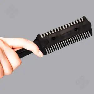 셀프 머리 다듬기 틴닝 빗 상한 머리 자르기 숱치는 컷팅가위