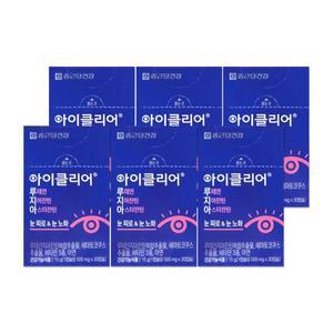 아이클리어 루테인 지아잔틴 아스타잔틴 500mg 30캡슐 6개/mjc