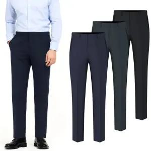 남자 슬랙스 시원한 스판 남성 여름 정장바지 히든밴딩 노턱 기지바지 빅사이즈 30~40