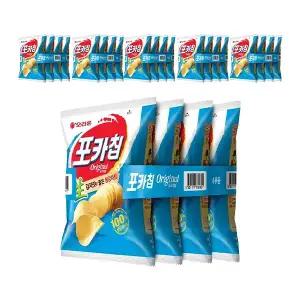 오리온 포카칩 오리지널 38g, 4입, 6개
