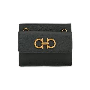 페라가모 여성 간치니 블랙 카드지갑 220413 758545