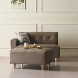 [봄 세일 10한정 한정특가] 뮤즈 2인소파+스툴 아담한 소파 컴팩트 작은집 소형 공간소파