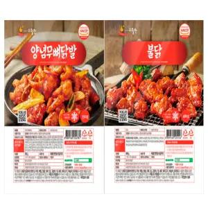 수월한 양념무뼈닭발 350g 1봉 + 불닭 480g 1봉