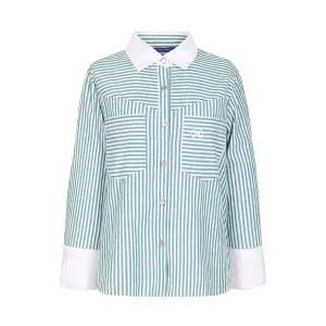 [올리비아하슬러][올리비아 하슬러] 소프트 라운드넥 블라우스_OHCFBL202