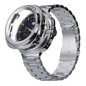 갤럭시워치8 클래식 메탈 스트랩 + 풀커버 케이스 세트