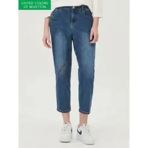 [베네통]레터링 자수 배기 데님 팬츠 BADPA3541_P405184362