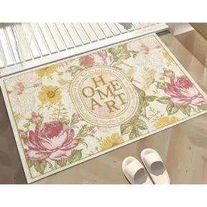 홈아트 포인트 패턴 코일매트 현관 욕실 발매트 S 90x60