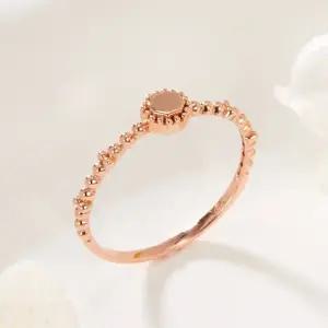 [비앤비골드] 18K 로렛트 허니콤 미니볼 반지 SRS42026