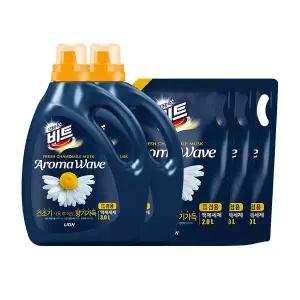 [비트] 아로마 웨이브 카모마일(겸용) 3L용기 x 2개 + 2L리필 x 3개