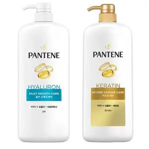 [팬틴] 실키 스무드케어 1200ml 샴푸X1개+극손상케어 1200ml 컨디셔너X1개