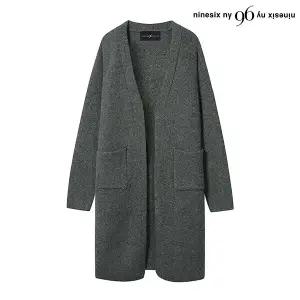 투 포켓 루즈핏 오픈 울 니트 롱 가디건 (NO4CK010L0)