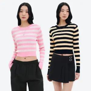 제외 [에잇세컨즈] 스트라이프 라운드넥 풀오버 (355351LYA) (2종)