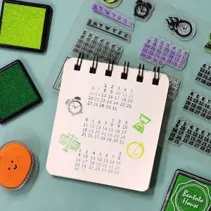 [하프클럽/]다꾸 스탬프 캘린더 달력 도장 투두트 다이어리