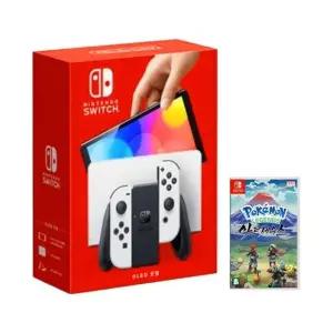 닌텐도 스위치 OLED 화이트 본체 + 포켓몬스터 레전드 아르세우스(게임칩) 국내정품 Ss