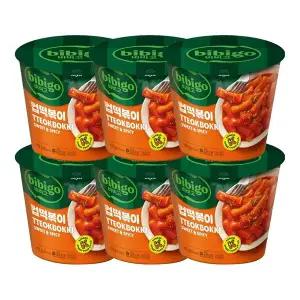[신세계라이브쇼핑]CJ 비비고 오리지널 컵떡볶이 110g x6개