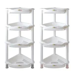 포레스트 스탠드 코너선반 4단/욕실/코너/선반/거실/베란다/가정용/모서리/화장실/코너장/플라스틱