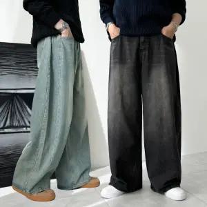 [모노폴로지]통청바지 통큰청바지 남자와이드청바지