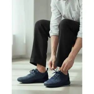 [아웃도어스/핏플랍]플렛스니트 메리노 울 Anatomiflex 스니커즈 네이비 FFSO2F803N2
