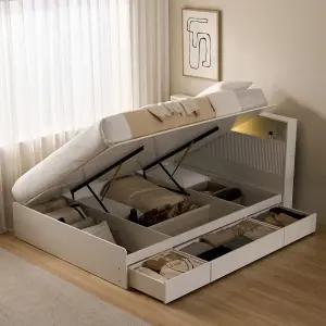 알테 LED 리프트업 수납 침대 서랍형(매트제외-Q)