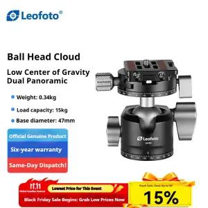 레오포토 LH-30PCL 저중심 360도 듀얼 파노라마 클램프 전문가용 구형 삼각대 헤드
