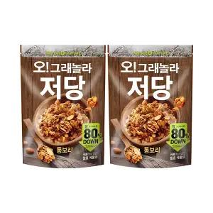 오! 그래놀라 저당 통보리 360g, 2개