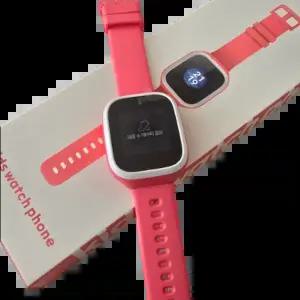 어린이 키즈폰 우들 스마트 키즈워치폰 통화및위치추적 가능, 핑크