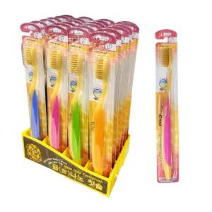 약국전용 큐리오 이중미세모 금나노 금칫솔 플라그 향균 잇몸질환 가성비 가족 여행 임산부 손님 칫솔 24개