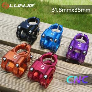 CNC 자전거 스템 35mm Mtb 자전거 브리지 31.8mm 핸들바 라이저 알루미늄 합금 파워