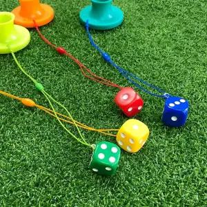 턴트 알록달록 주사위 파크골프티 단품 티걸이포함 실리콘티 파크골프용품