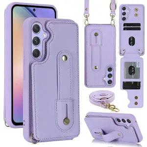 [수나르]갤럭시A17 A175 A176 스트랩 줄 명품 가죽 카드수납 지갑 핸드폰 케이스