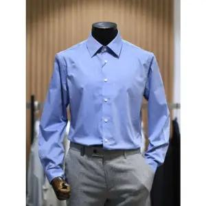 [갤러리아] BON 멜란지블루 스트레치 슬림핏 드레스 셔츠 BN3FBA606