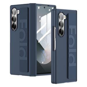 힌지 연결 탄성 실리콘 손목 스트랩 홀더 케이스  Z 폴드 7 6 5 4 3 하드 PC 보호 충격 방지 커버