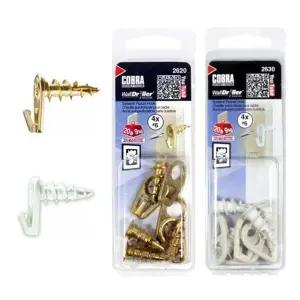 벽면 고정 후크 석고보드 콘크리트용 걸고리 4개입 천정고리 인테리어걸이