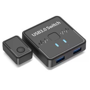 Exquisite-USB 3.0 프린터 공유기 스위치 2 In 1 Out USB 3.0 양방향 스위처는 2대의 컴퓨터를 1대의 프린터 키보드 마우스에 연결합니다.