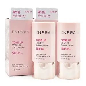 엔프라니 톤업 선 멀티밤 18g+18g 선스틱