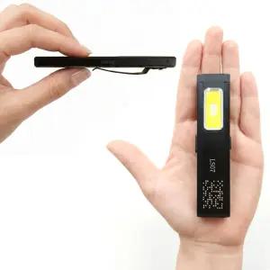 38g 초슬림 휴대용 미니 랜턴 충전식 LED 손전등 후레쉬 자석 경광등