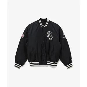 뉴에라 NEW ERA 시카고 화이트삭스 어센틱 스타디움 자켓 재킷 블랙 14742076 403810