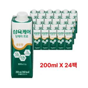삼육케어 당캐치프로 당뇨식 호두맛 200ml 24팩