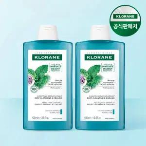 클로란 아쿠아민트 딥클렌징 쿨링 샴푸 400ml 2개